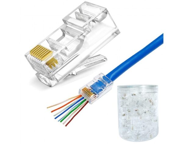 Pass Through RJ45 Connectors Pack