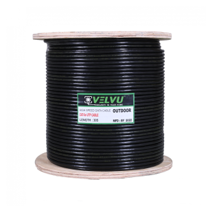 CAT6 VELVU Outdoor Standard Quality 305Yard | Black
