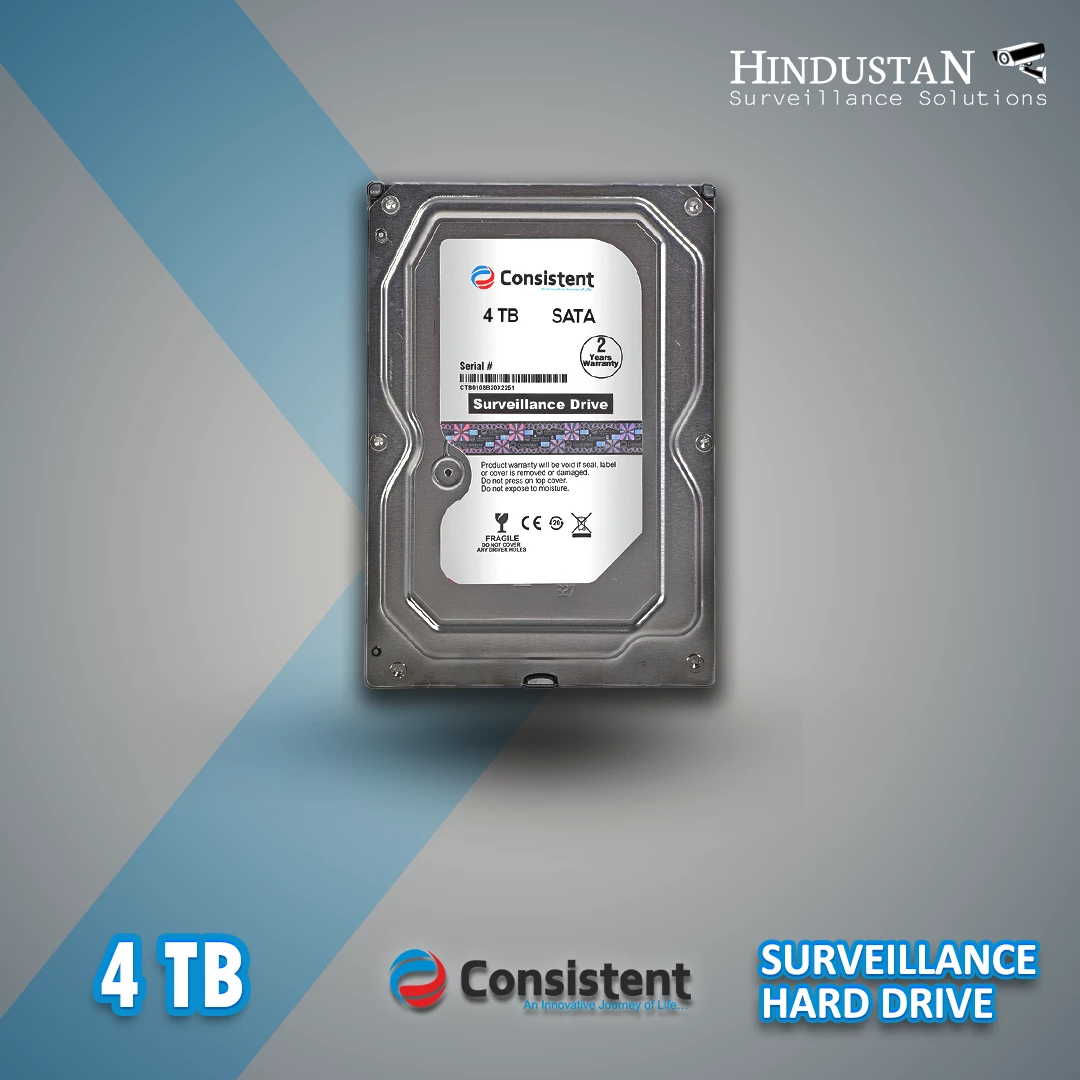CONSISTENT 4TB SURVEILLANCE HARD DISK WARRANTY 2 YEAR Hindustan Surveillance Solutions