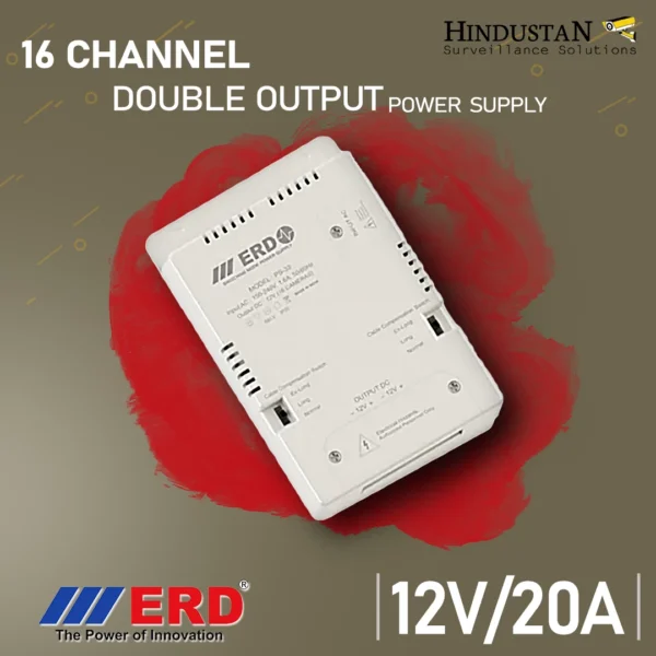 ERD POWER SUPPLY | 16CH. DUAL OUTPUT | 12V/20A