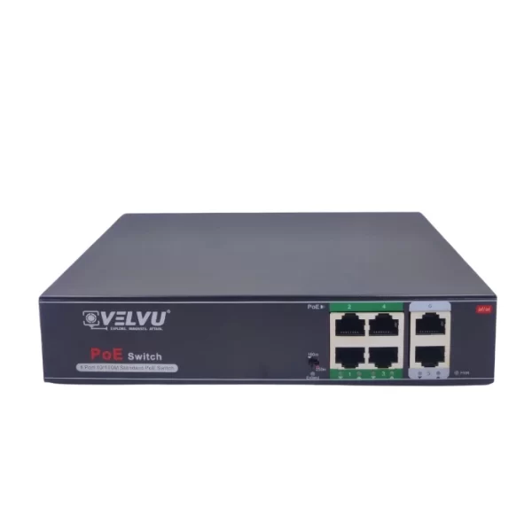 Velvu 4 Port PoE with 2 Up-Link | ST-POE-3104-M2