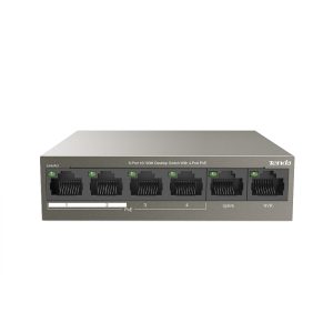 Tenda 4 port PoE with 2 Up-Link TEF1106P-4-63W 10/100M Desktop Switch