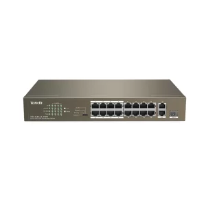 Tenda 16 port TEF1118P-16-150W 16FE+2GE/1SFP Desktop Switch