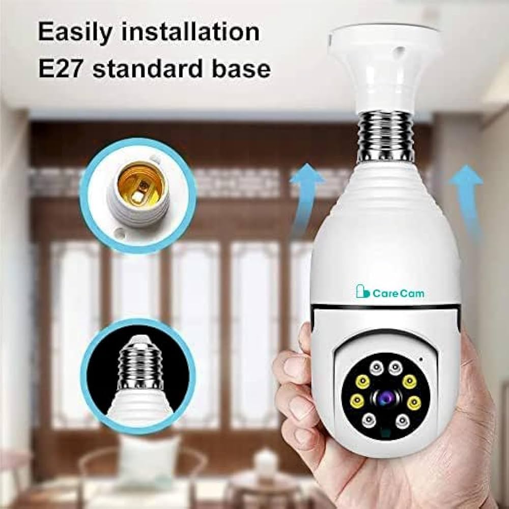 CareCam Bulb Shape 3MP Standalone Camera | Wi-Fi Camera - Image 3