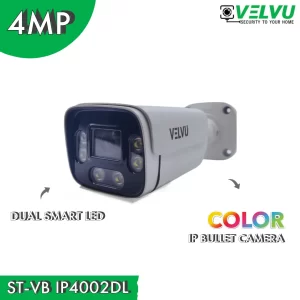 Velvu 4MP Dual Smart LED IP Color Bullet Camera | ST-VB IP4002DL