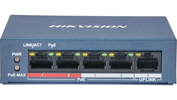 Hikvision 4 Port PoE with 1 Up-Link