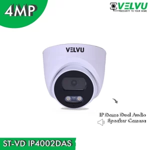 Velvu 4MP IP 2-Way Audio Dome Camera | ST-VD IP4002DAS