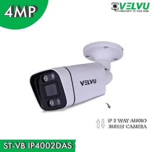 Velvu 4MP IP 2-Way Audio Bullet Camera | ST-VB IP4002DAS