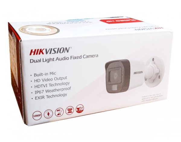 Hikvision 2MP HD Dual Light Audio Bullet Camera {DS-2CE16D0T-LPFS} - Image 2