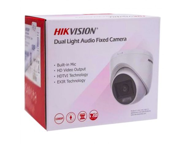Hikvision 2MP HD Dual Light Audio Dome Camera {DS-2CE76D0T-LPFS} - Image 3