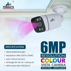 A+Products 6MP IP Dual Light Metal Bullet Camera