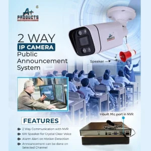 A+Products 5 MP IP Two Way Dual Light Metal Bullet Camera