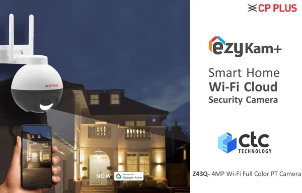 CP PLUS 4MP Full Color Pan-Tilt Wi-Fi Camera - Image 2