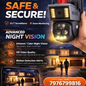 KIO 3MP+3MP Solar 10X Zoom 4G Camera